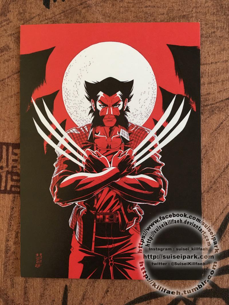 Wolverine - Postal card photo