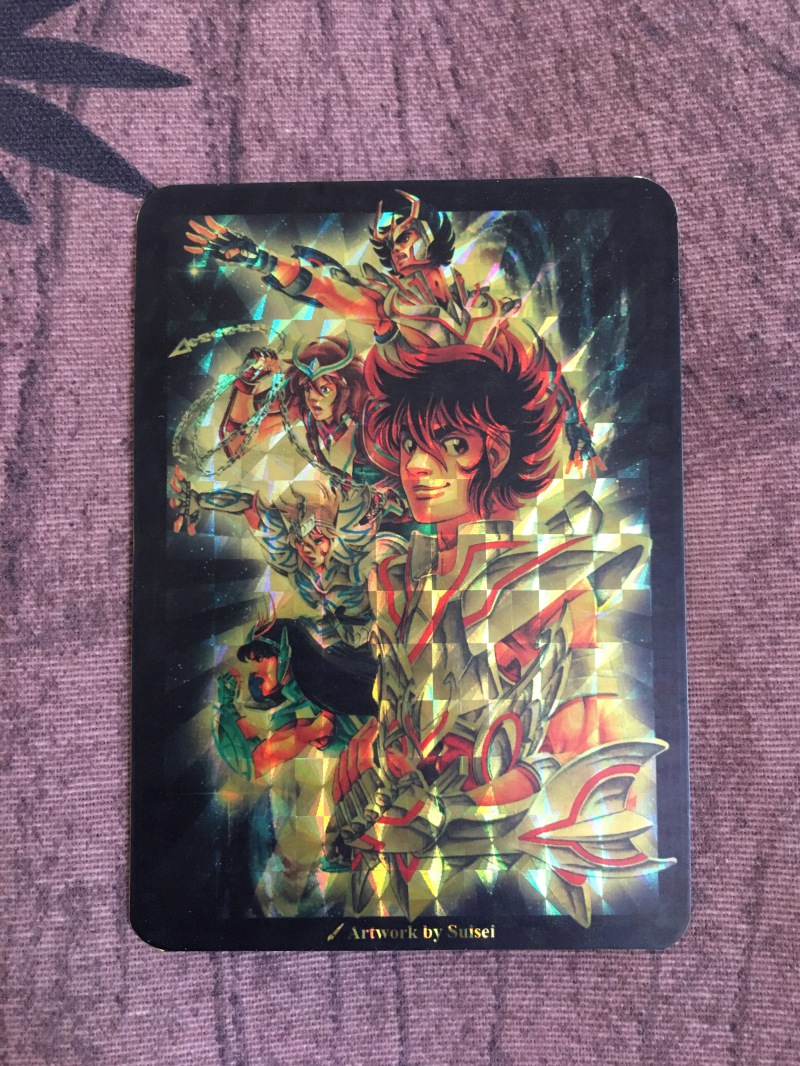 Saint Seiya (gold holo pattern) - Holocard - Squares photo