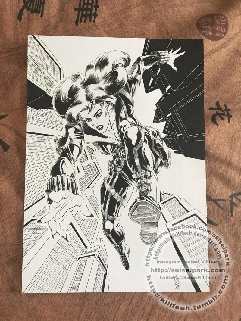 Black Widow - Original illustration photo