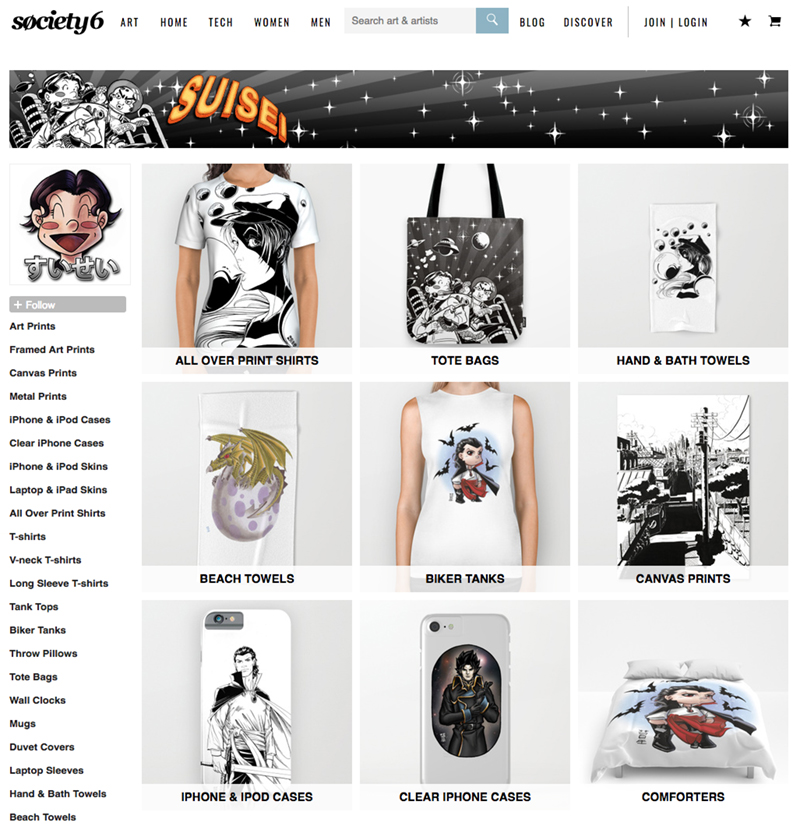 Suisei on Society6